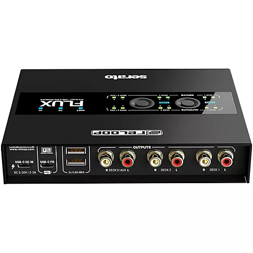 Reloop Flux 6x6 In/Out USB-C DVS Interface for Serato DJ Pro Black