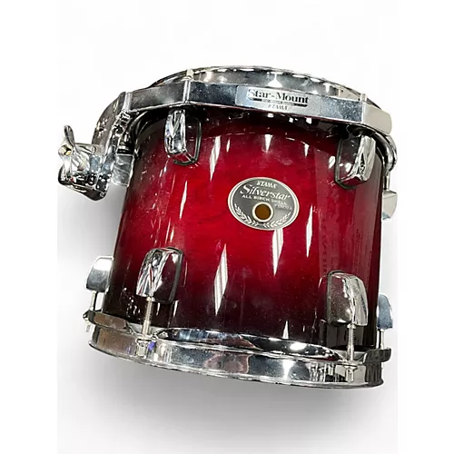 Used TAMA 5 Piece Silverstar Red to Black Fade Drum Kit Red to Black Fade
