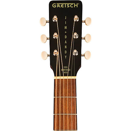 Gretsch Guitars Jim Dandy Deltoluxe Parlor Acoustic-Electric Guitar Black Top