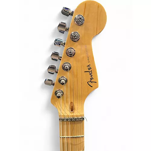 Used 2007 Fender American Deluxe Stratocaster Montego Black Solid Body Electric Guitar Montego Black