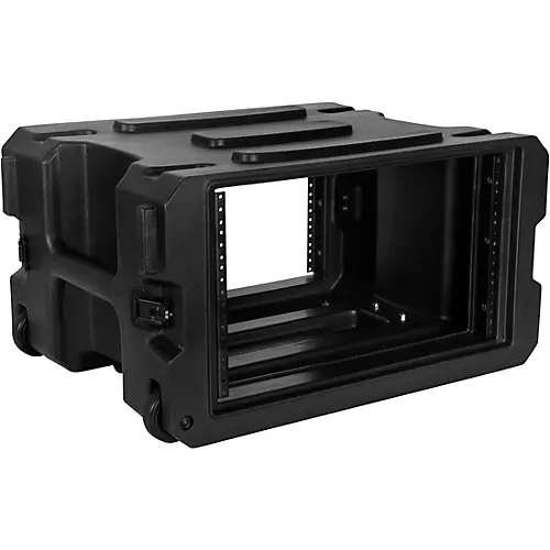 Gator G-Pro Roto Mold Rolling Rack Case Black 8 Space