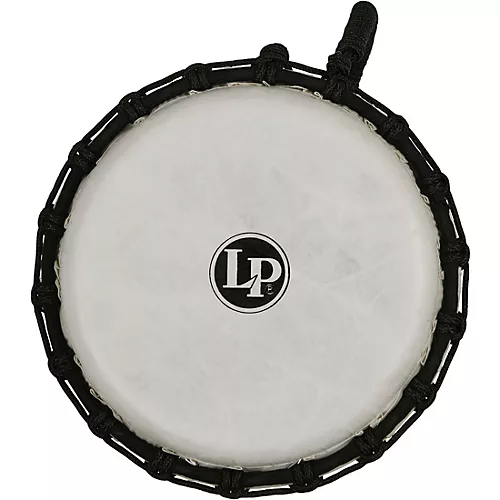 LP World 10 inch Rope Tuned Circle Djembe Black