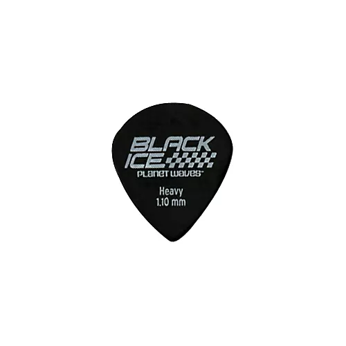 D'Addario 10 Small Guitar Picks Medium Black Ice