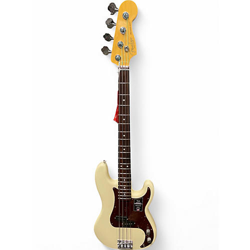 Used 2024 Fender American Professional II Precision Bass Olympic White Electric Bass Guitar Olympic White