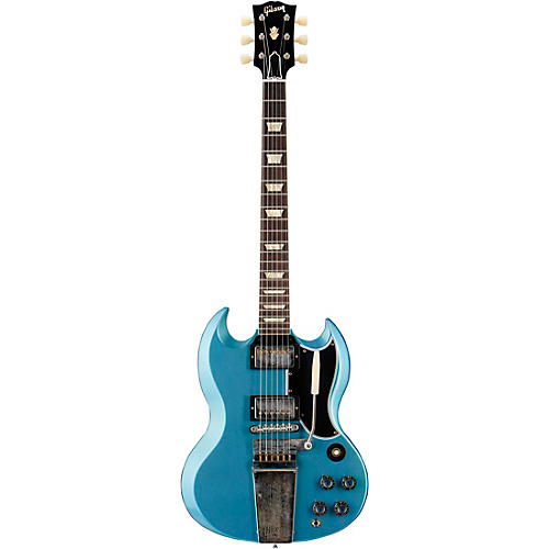 Gibson Custom Murphy Lab 1964 SG Standard Reissue With Maestro Ultra Light Aged Electric Guitar Pelham Blue