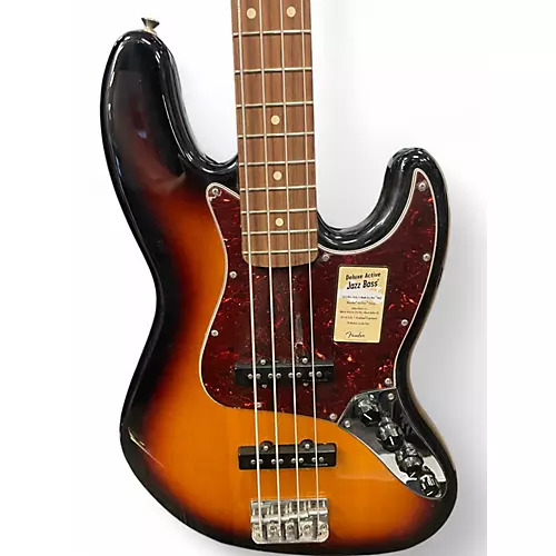 Used Fender Deluxe Jazz Bass 2 Tone Sunburst Electric Bass Guitar 2 Tone Sunburst