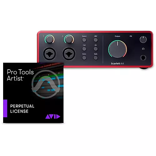 Focusrite Scarlett USB-C Audio Interface (Gen 4) with AVID Pro Tools Artist Perpetual 4i4