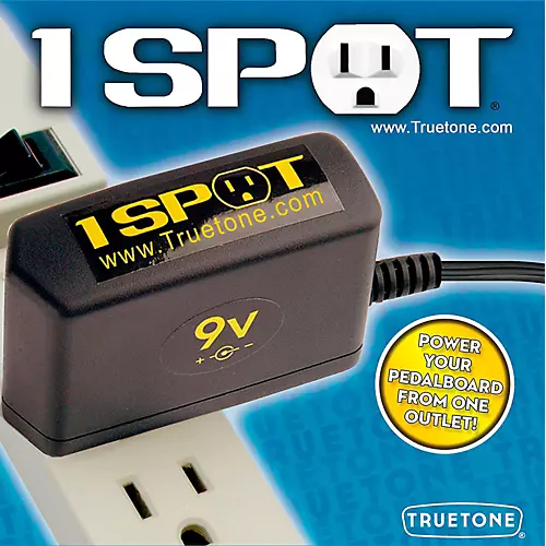 Truetone 1 SPOT Space-Saving 9V DC Adapter