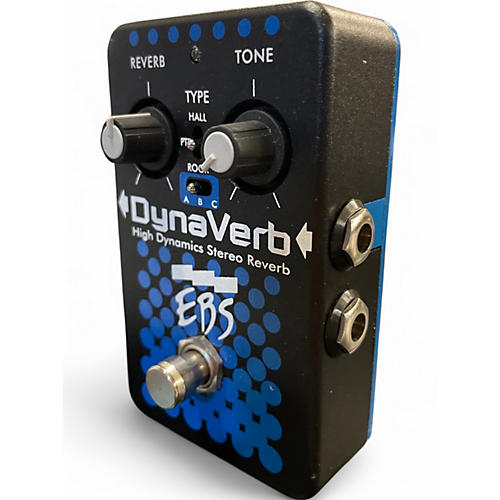 Used EBS DynaVerb High Dynamics Stereo Reverb Bass Effect Pedal