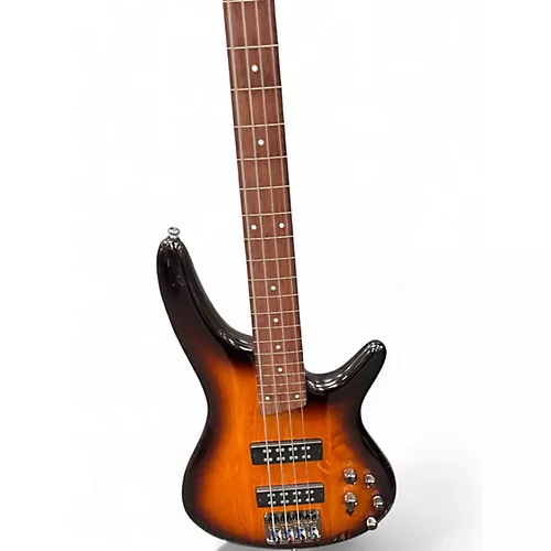 Used Ibanez SR370F Brown Sunburst Electric Bass Guitar Brown Sunburst