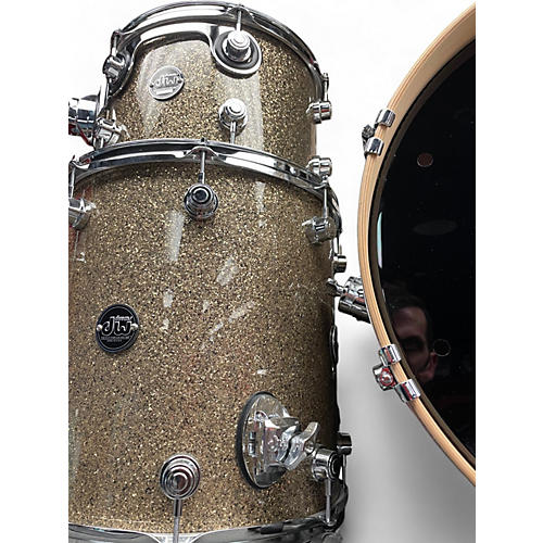 Used 2024 DW 3 Piece Performance Series Ginger Glitter Drum Kit Ginger Glitter