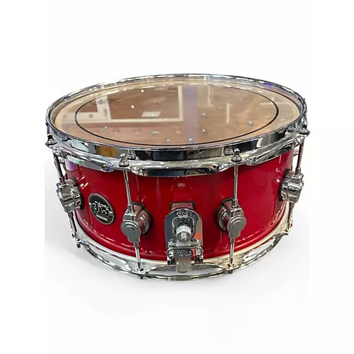 Used DW 14X6.5 Performance Series Snare Red Drum Red 213