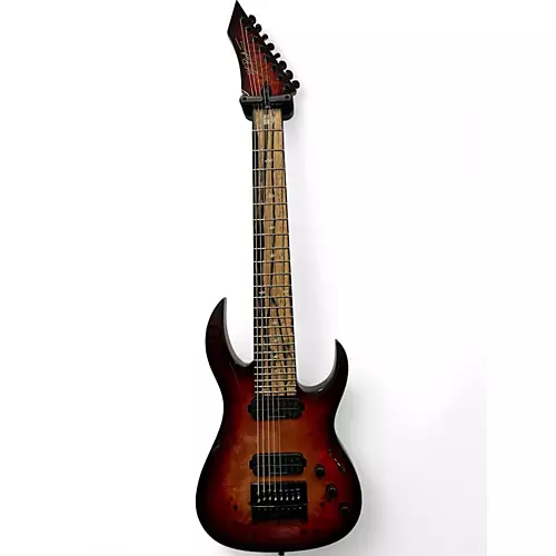 Used B.C. Rich Shredzilla Prophecy Archtop 8 with Evertune Lava Burst Solid Body Electric Guitar Lava Burst