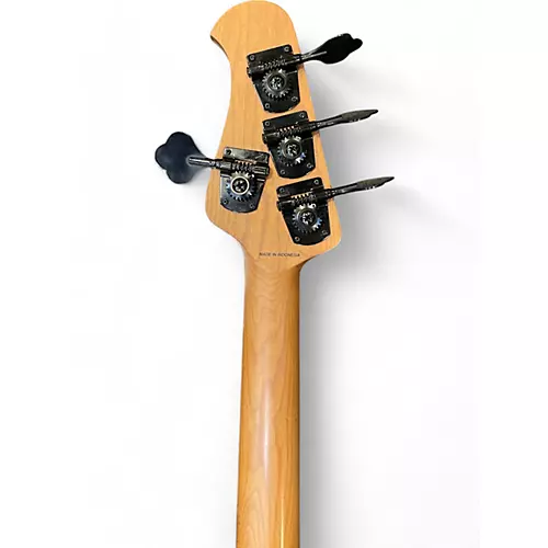 Used Sterling by Music Man sting ray neptune blue satin Electric Bass Guitar neptune blue satin