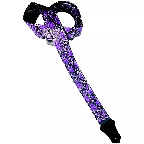 Get'm Get'm Electric Snake Guitar Strap White 2 in.