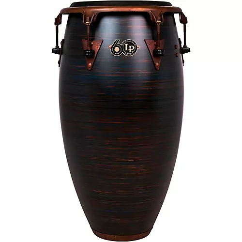 LP LP 60th Anniversary Top Tuning Fiberglass Conga with Rustic Bronze Hardware 11.75 in. Roasted Hazel Finish