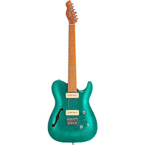 Chapman ML3 Semi Hollow Pro Traditional Electric Guitar Aventurine Green Sparkle Gloss