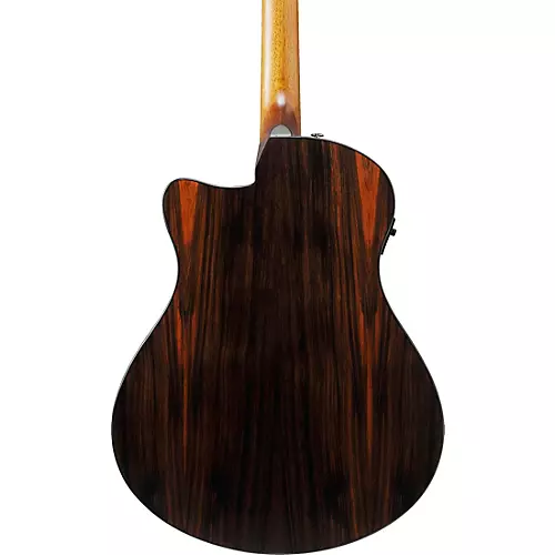 Ibanez AAM70CE Advanced Auditorium Acoustic-Electric Guitar Transparent Charcoal Burst