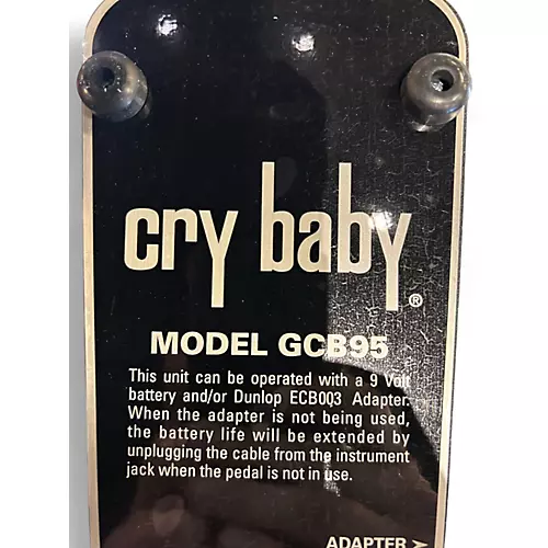 Used Dunlop GCB95 Original Crybaby Wah Effect Pedal