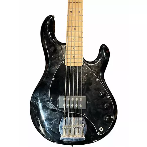 Used Sterling by Music Man stingray 5 Black Electric Bass Guitar Black