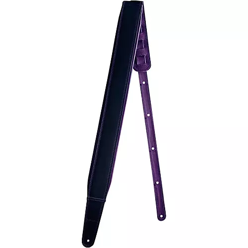 RICHTER Springbreak I Nappa Guitar Strap Black/Violet 2.75 in.