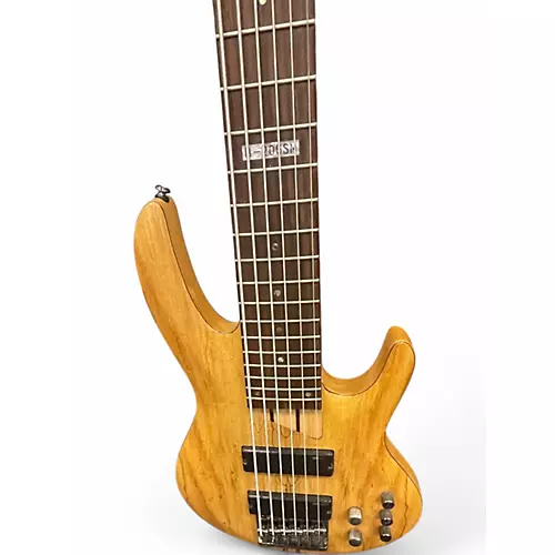 Used ESP LTD B206SM 6 String Natural Electric Bass Guitar Natural