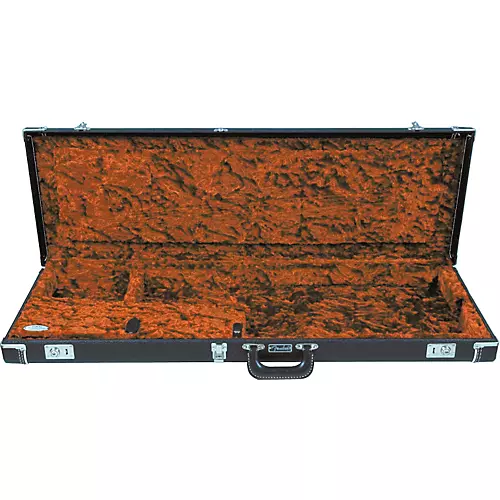 Fender Strat/Tele Hardshell Case Black Orange Plush Interior