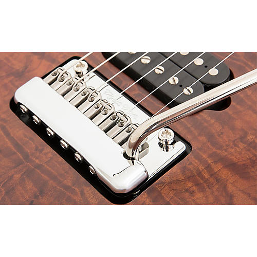 Ernie Ball Music Man JP15 Flamed Maple Top Electric Guitar Transparent Black