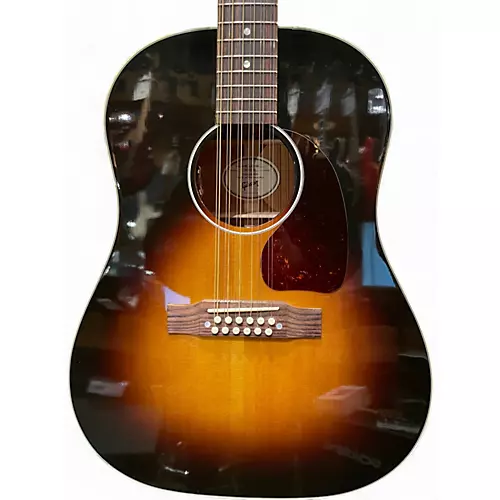 Used Gibson J45 Stnd Sunburst 12 String Acoustic Electric Guitar Sunburst