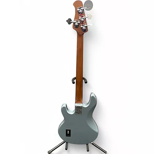 Used Sterling by Music Man Ray34 steel blue Electric Bass Guitar steel blue