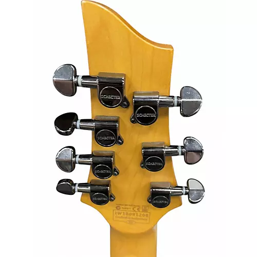 Used Schecter Guitar Research Omen 7 Walnut Solid Body Electric Guitar Walnut