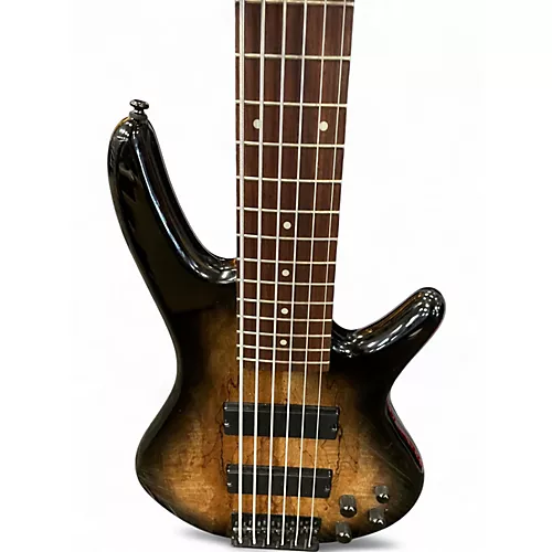 Used Ibanez GSR206SM 6 String GRAY BURST Electric Bass Guitar GRAY BURST