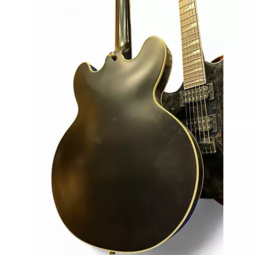 Used Epiphone emily wolfe sheraton Black Hollow Body Electric Guitar Black