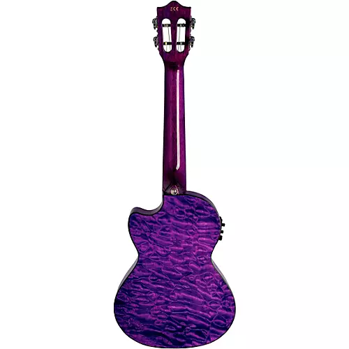 Lanikai QM-CET Quilted Maple Tenor with Kula PreampAcoustic Electric Ukulele Natural