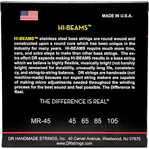 DR Strings Hi-Beams Medium 4-String Bass Strings