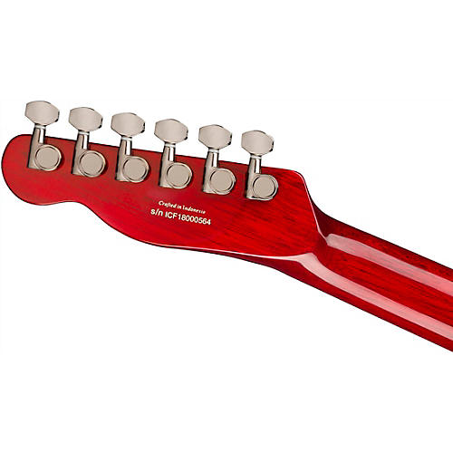 Fender Special-Edition Custom Telecaster FMT HH Electric Guitar Transparent Crimson