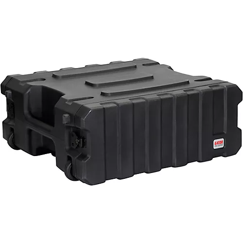 Gator G-Pro Roto Mold Rolling Rack Case Black 8 Space