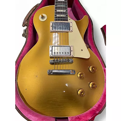 Used Gibson Murphy Lab 1957 Les Paul Goldtop Reissue Ultra Heavy Aged Gold Top Solid Body Electric Guitar Gold Top
