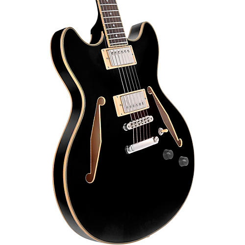 D'Angelico Excel DC Tour Semi-Hollow Electric Guitar With Supro Bolt Bucker Pickups and Stopbar Tailpiece Slate Blue