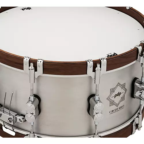 PDP by DW Concept Select Aluminum Snare Drum With Walnut Hoops 14 x 5 in. Aluminum