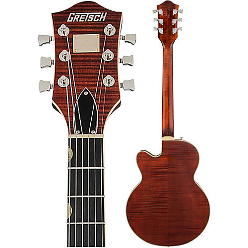 Gretsch Guitars G6659TFM Players Edition Broadkaster Jr. Center Block Bigsby Semi-Hollow Electric Guitar Bourbon Stain