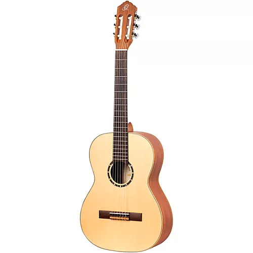 Ortega Family Series R121 7/8 Size Left-Handed Nylon-String Classical Guitar Natural Matte
