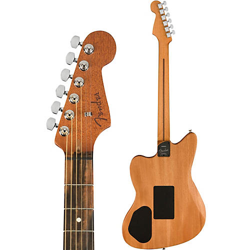 Fender American Acoustasonic Jazzmaster Acoustic-Electric Guitar Tungsten