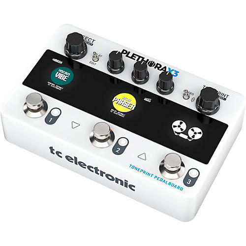 TC Electronic Plethora X3 TonePrint Multi-FX Effects Pedal White