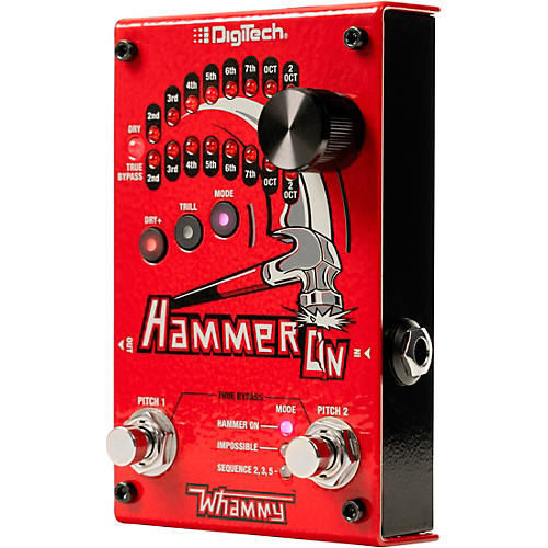 DigiTech HammerOn Pitch Octave Effects Pedal Red