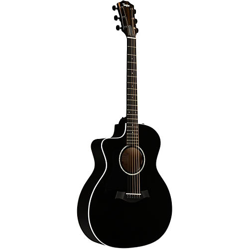 Taylor 214ce BLK Plus Grand Auditorium Left-Handed Acoustic-Electric Guitar Black