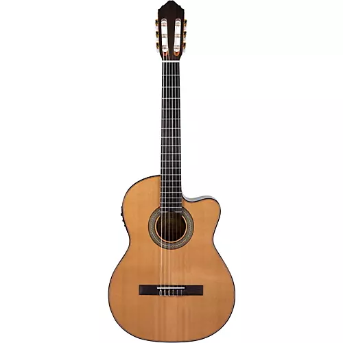 Lucero LC235SCE Acoustic-Electric Exotic Wood Classical Guitar Natural