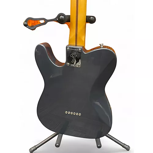 Used Fender Chris Shiflett Telecaster Deluxe Charcoal Frost Metallic Solid Body Electric Guitar Charcoal Frost Metallic