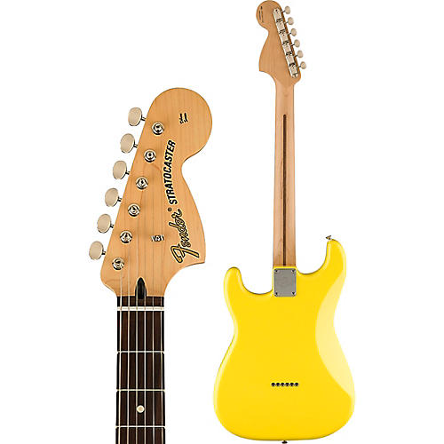 Fender Tom DeLonge Stratocaster Electric Guitar With Invader SH8 Pickup Graffiti Yellow