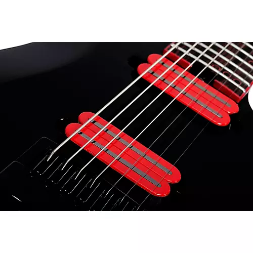 Schecter Guitar Research Sunset-7 ET Red Dawn Electric Guitar Gloss Black